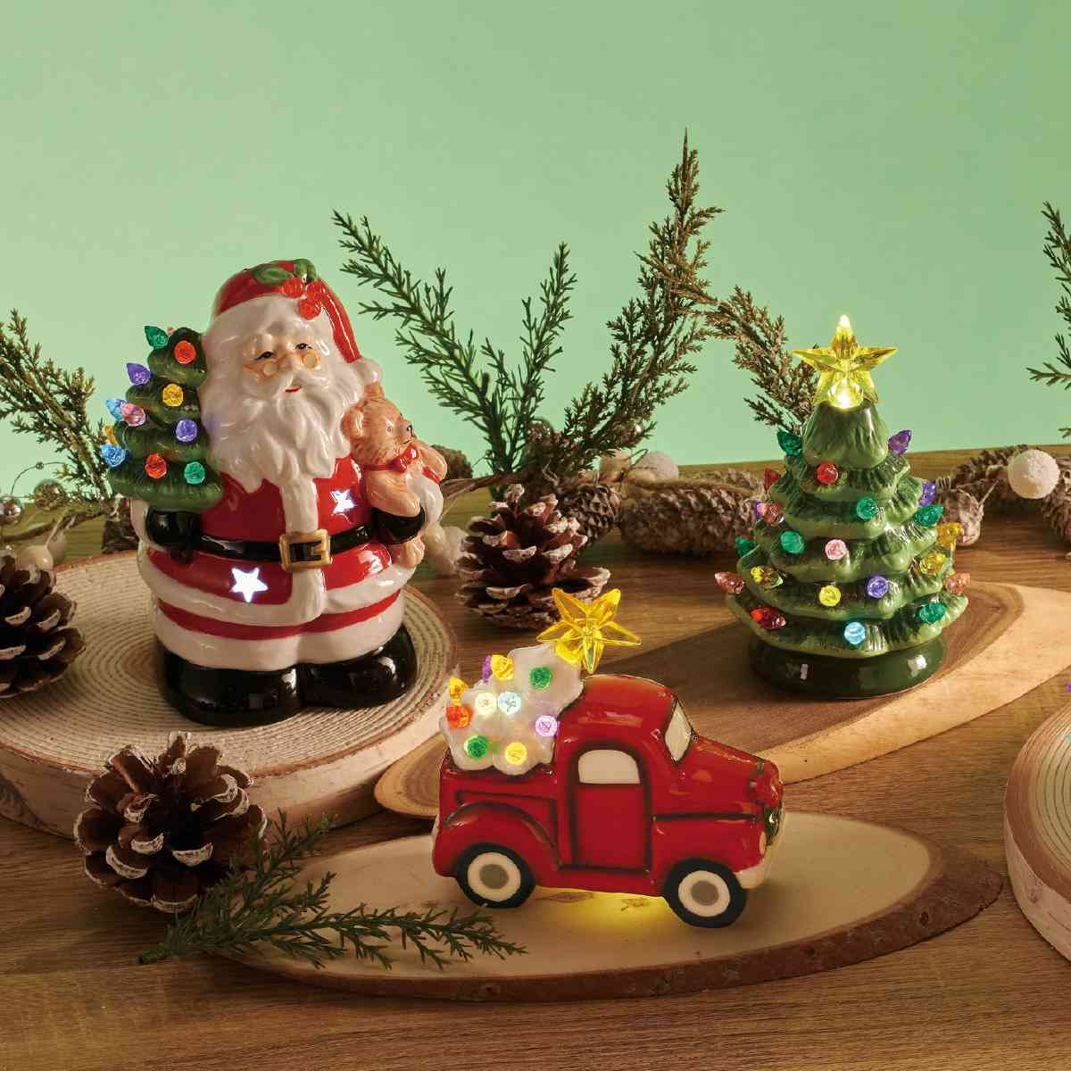 LEDセラミックスタンド カー 幅11×高さ11cm