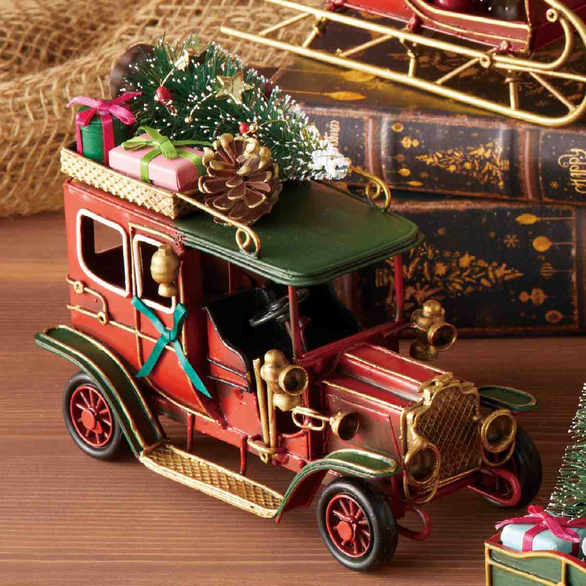 ティンクリスマスカー レッドカー