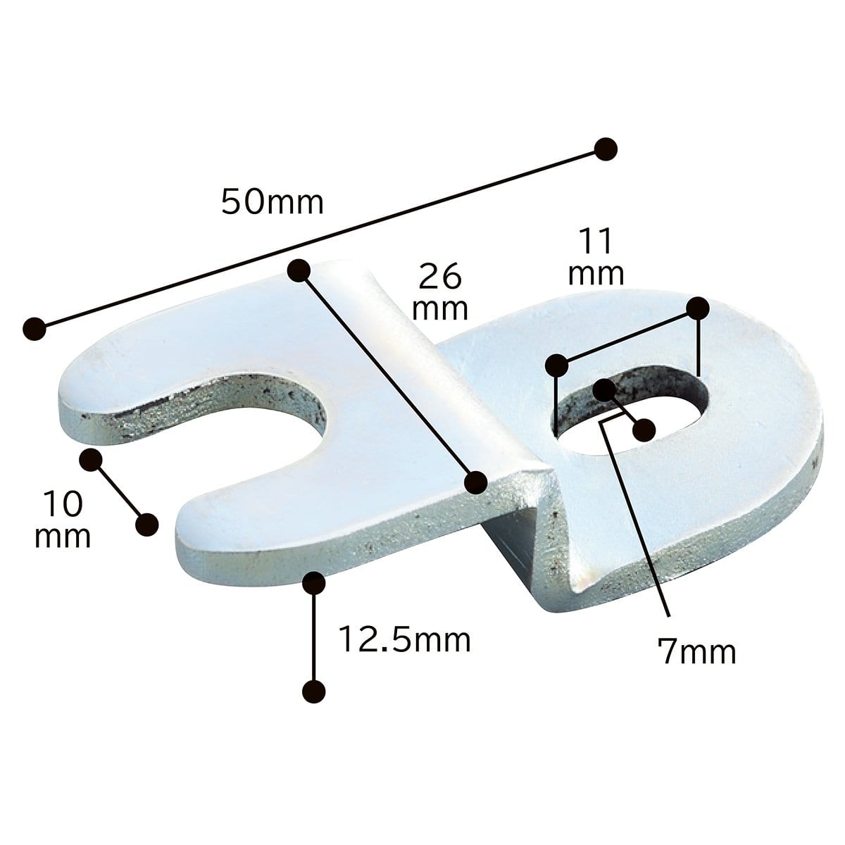 【2個】床面固定金具 床面固定金具