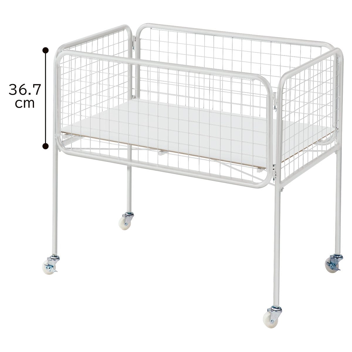 ユニットワゴン 白 浅型〔ストエキオリジナル〕 幅90cm