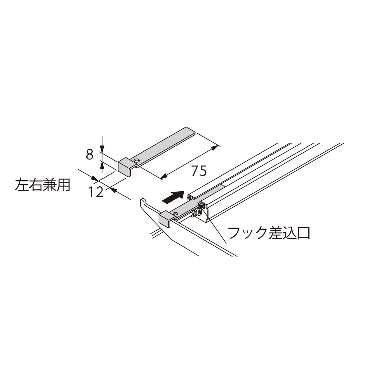 (1)透明棚インハング用