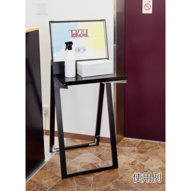 ラックスタンド看板 A3横 シルバー／ブラック ブラック BRASK-A3YB