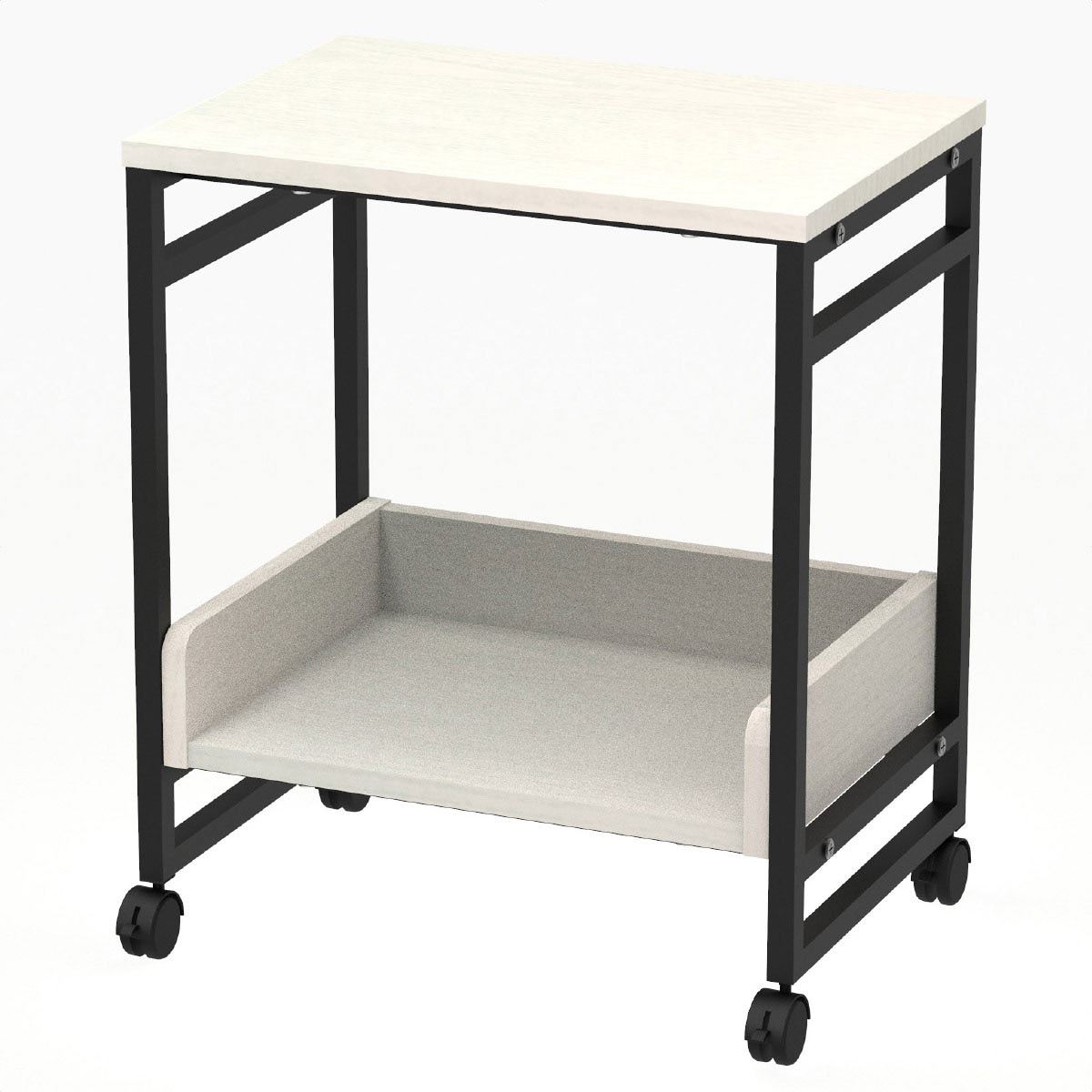 リル キャスターシェルフ ホワイトウッド