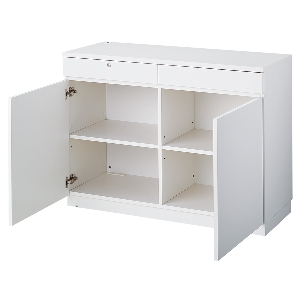 木製バックカウンター 奥行50cm〔ストエキオリジナル〕 ホワイト