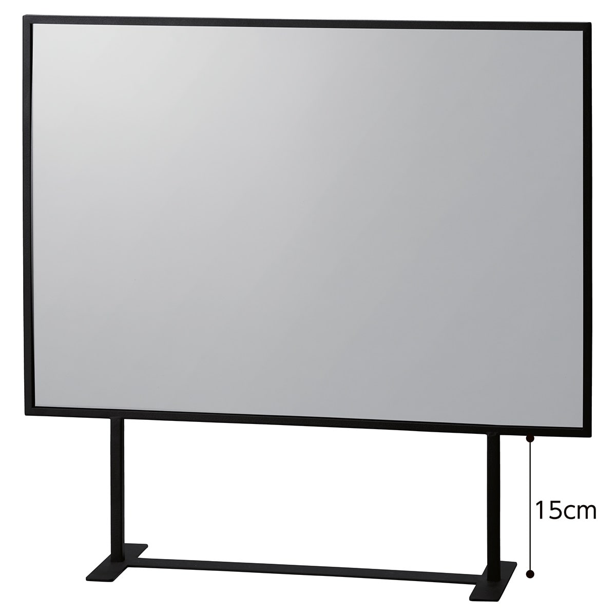 スチール製ポップスタンド(両面仕様)〔ストエキオリジナル〕 A2 ブラック