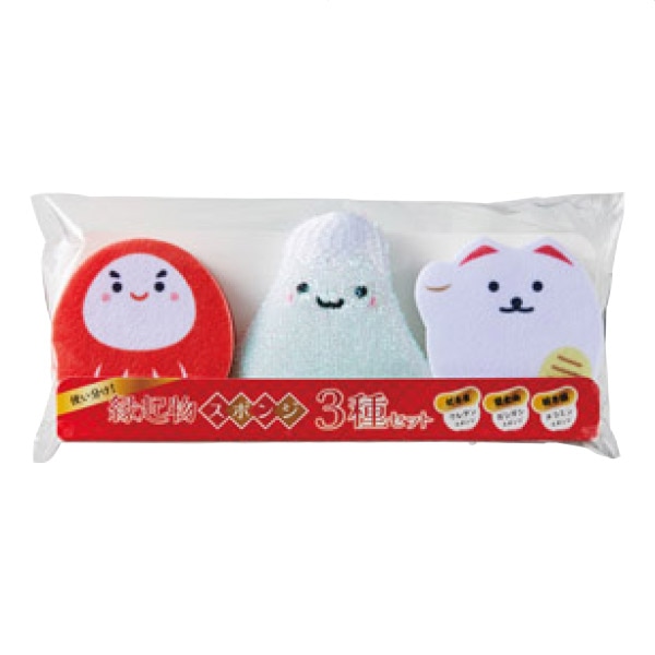 【96セット】 使い分け！縁起物スポンジ3種セット