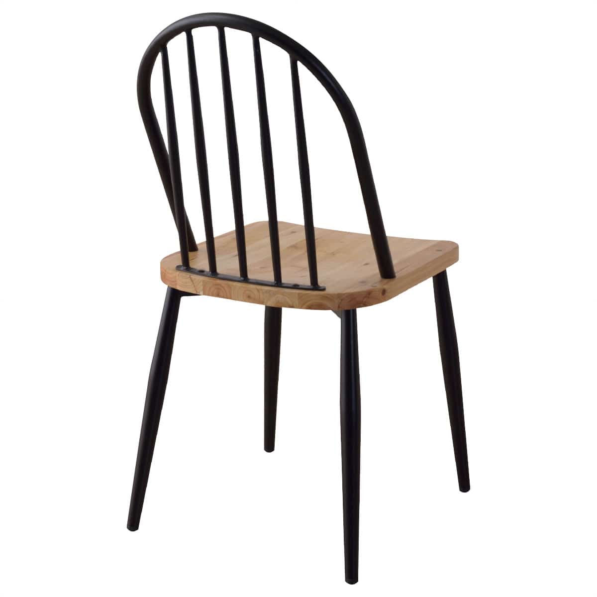 【2脚】ワーカーチェア ブラック