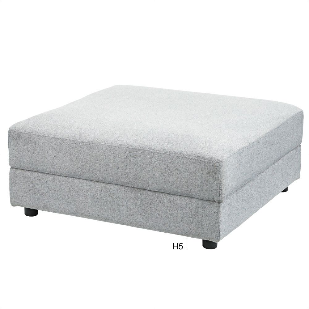 (2)グレー オットマン