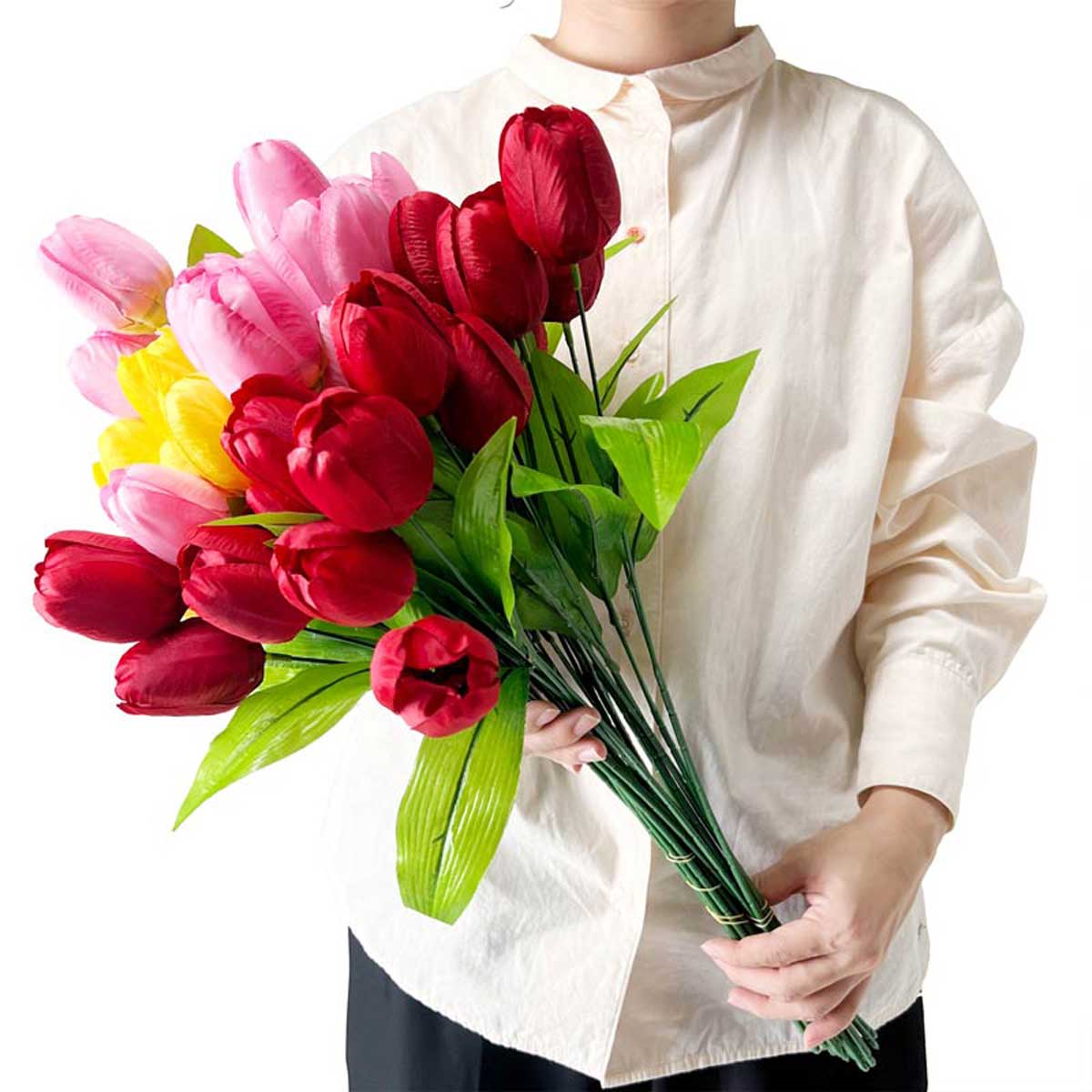 24本セット チューリップスプレー 51cm (造花)