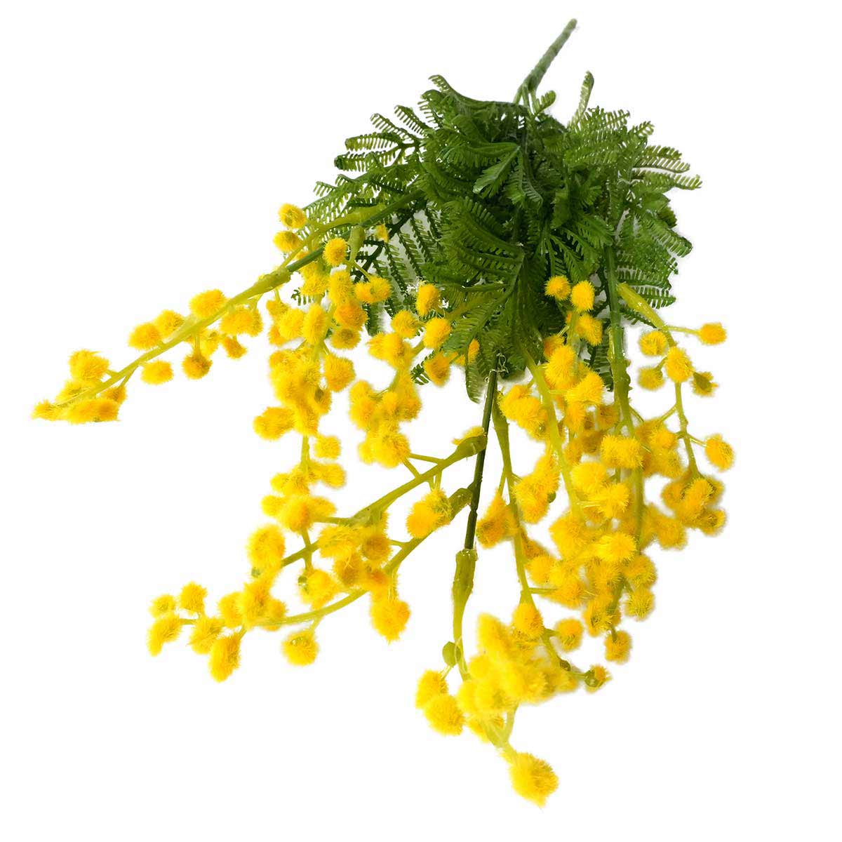 3本 ミモザ造花ブッシュセット 47cm