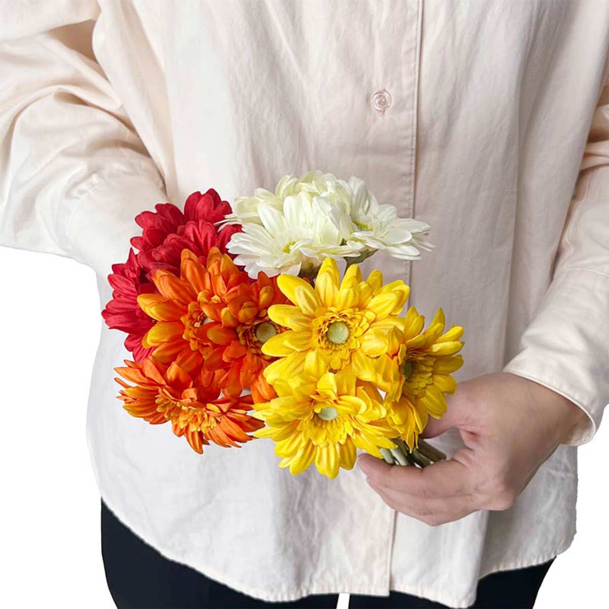 4束セット ガーベラピック23cm　(造花)