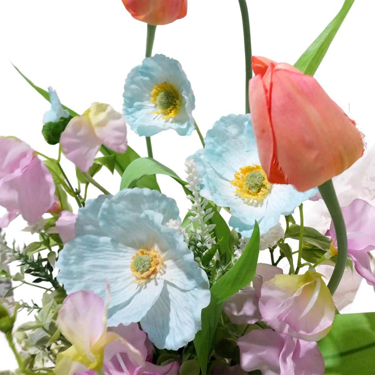 春の造花アレンジ 高さ47cm