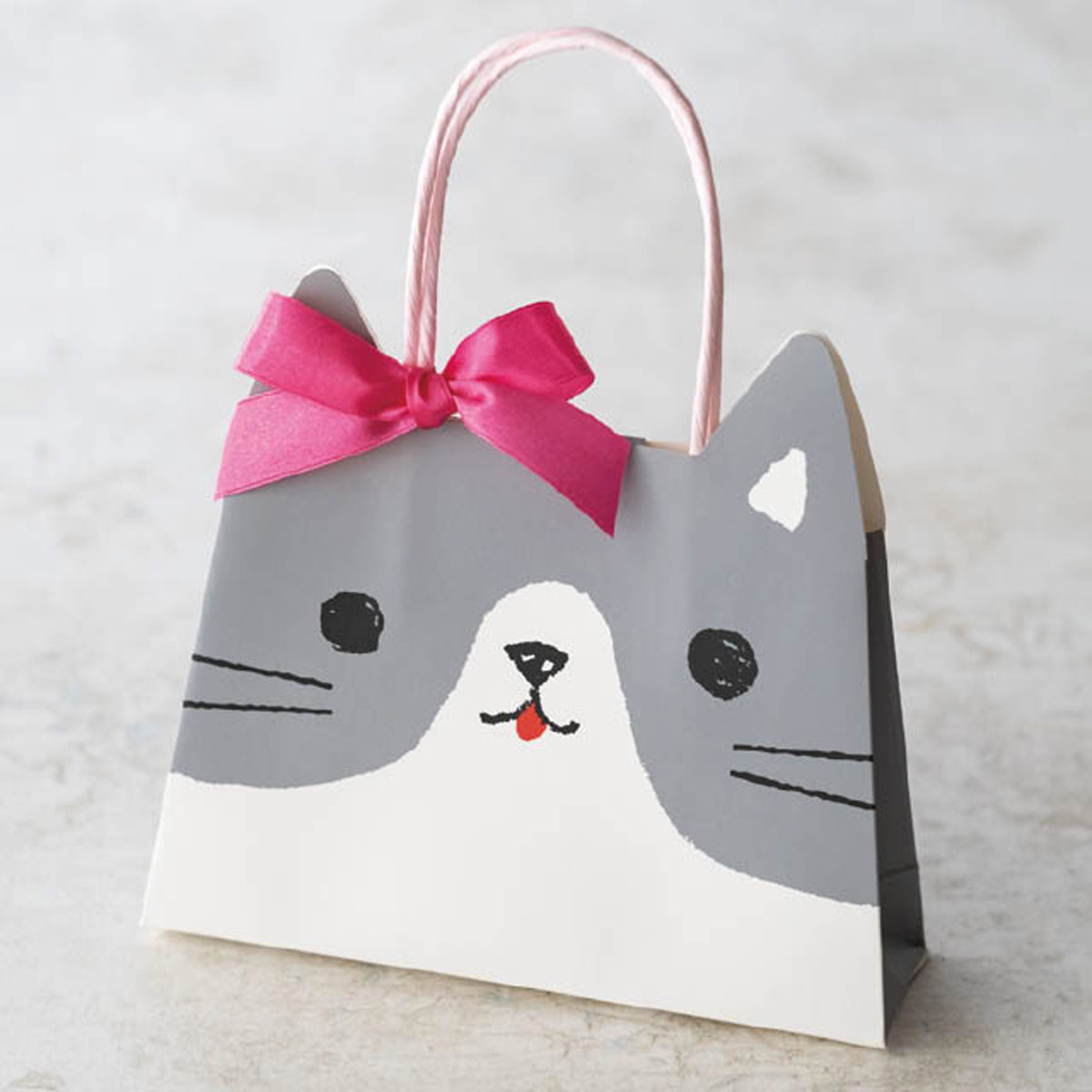 20枚 フラップペーパーバッグ ねこ