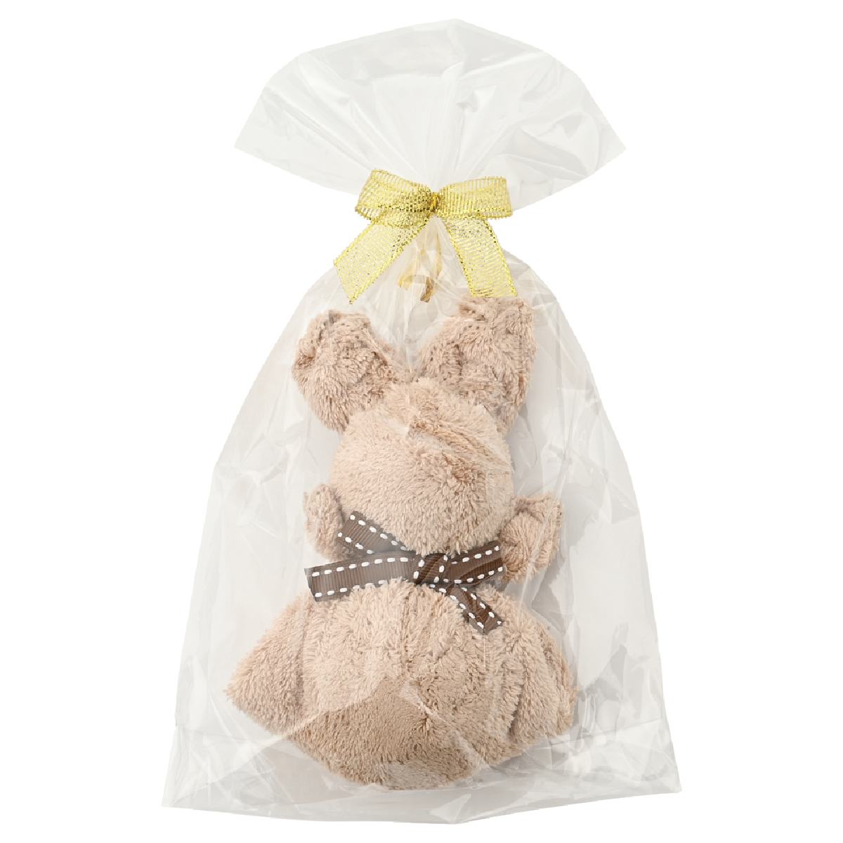 100個 ふんわりうさぎタオルハンカチ