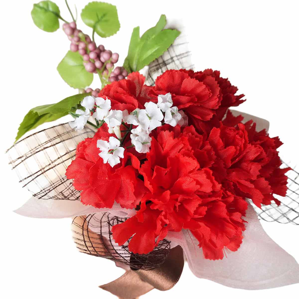 カーネーションベリーミックスラップ 高さ15cm