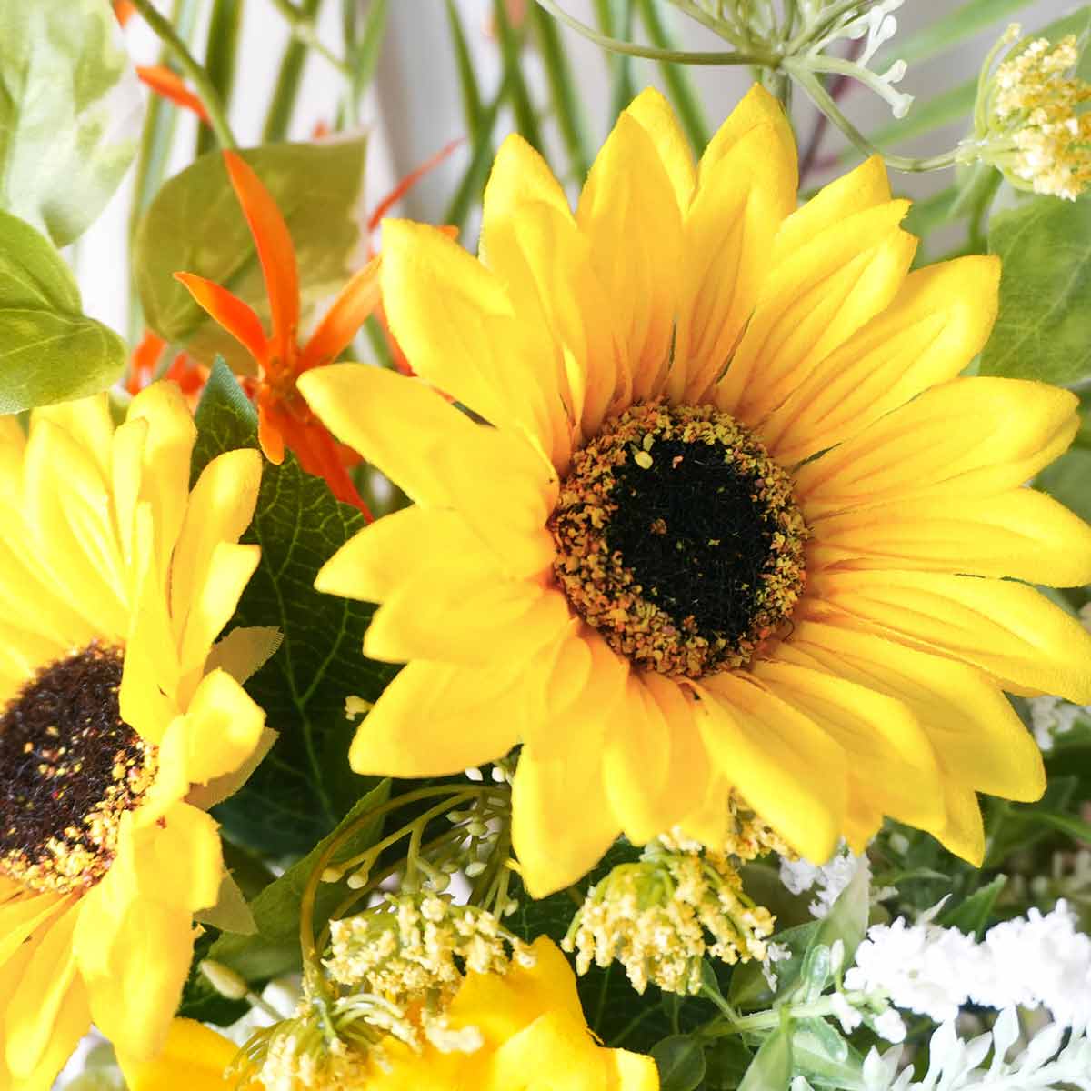 ひまわり造花アレンジ〔ストエキオリジナル〕