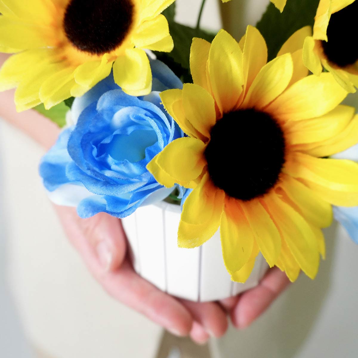 スカイサンフラワー造花アレンジ