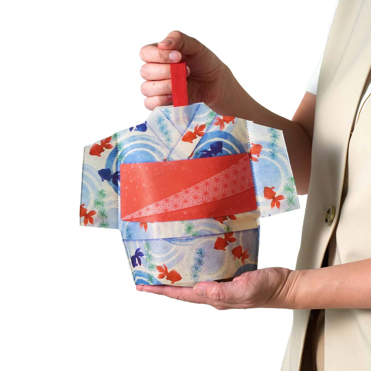 20枚 ギフトバッグ ゆかた 金魚