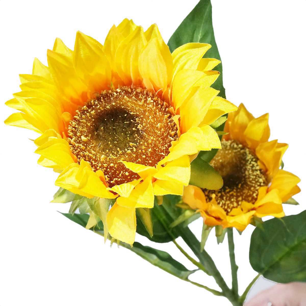 ひまわり造花ロングスプレー 90cm