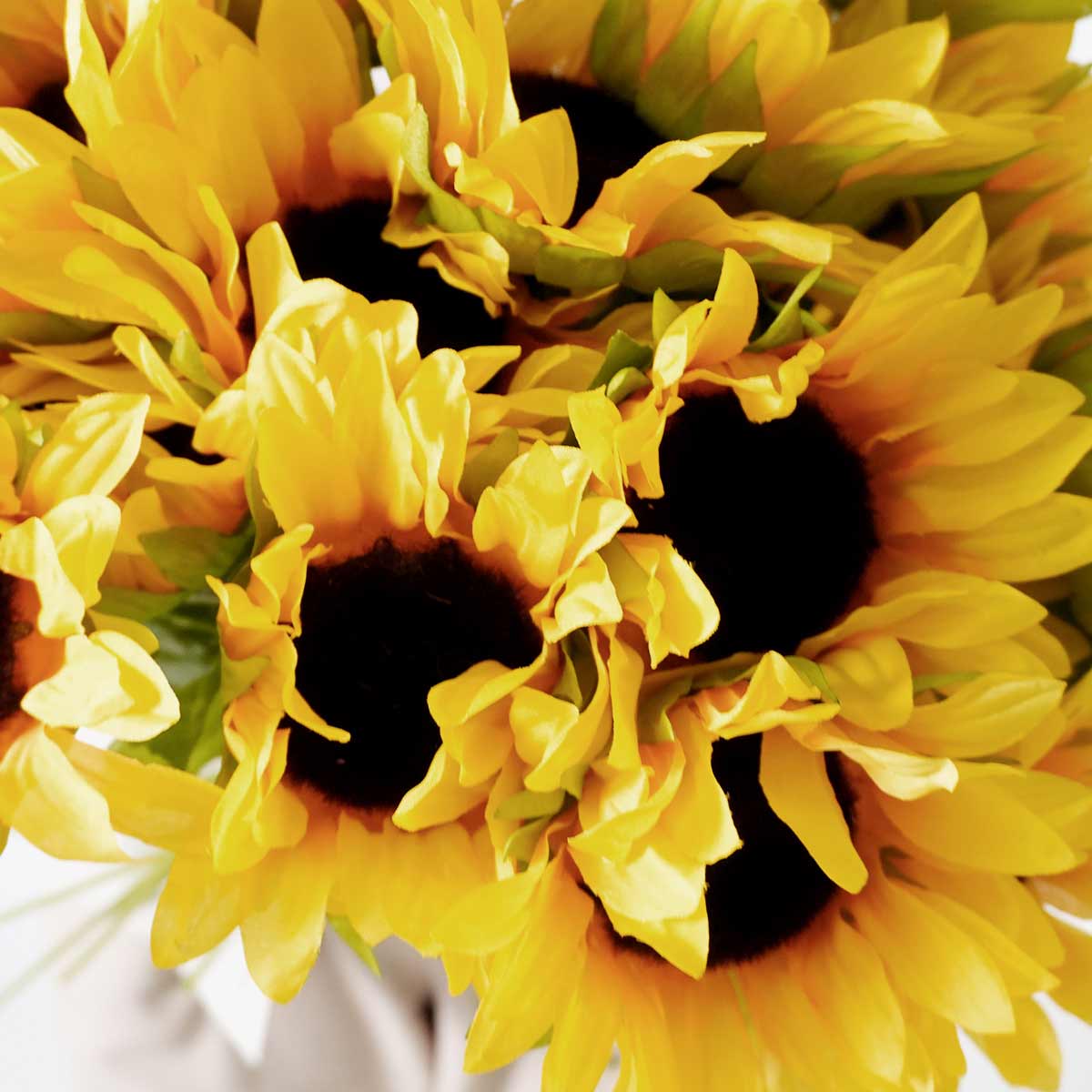 24本 ひまわり造花スプレー54cm