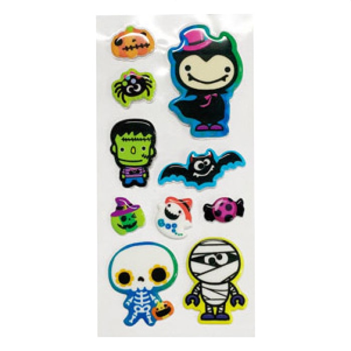 【500枚】ハロウィンぷっくりミニシール