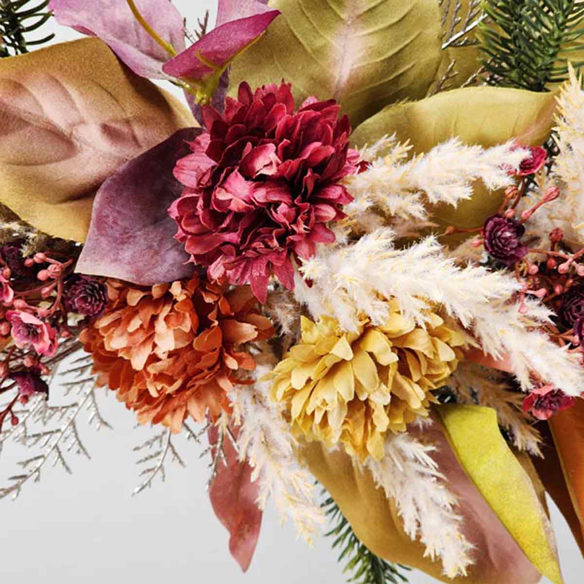 オータムミックスワイヤーリース50cm（造花）