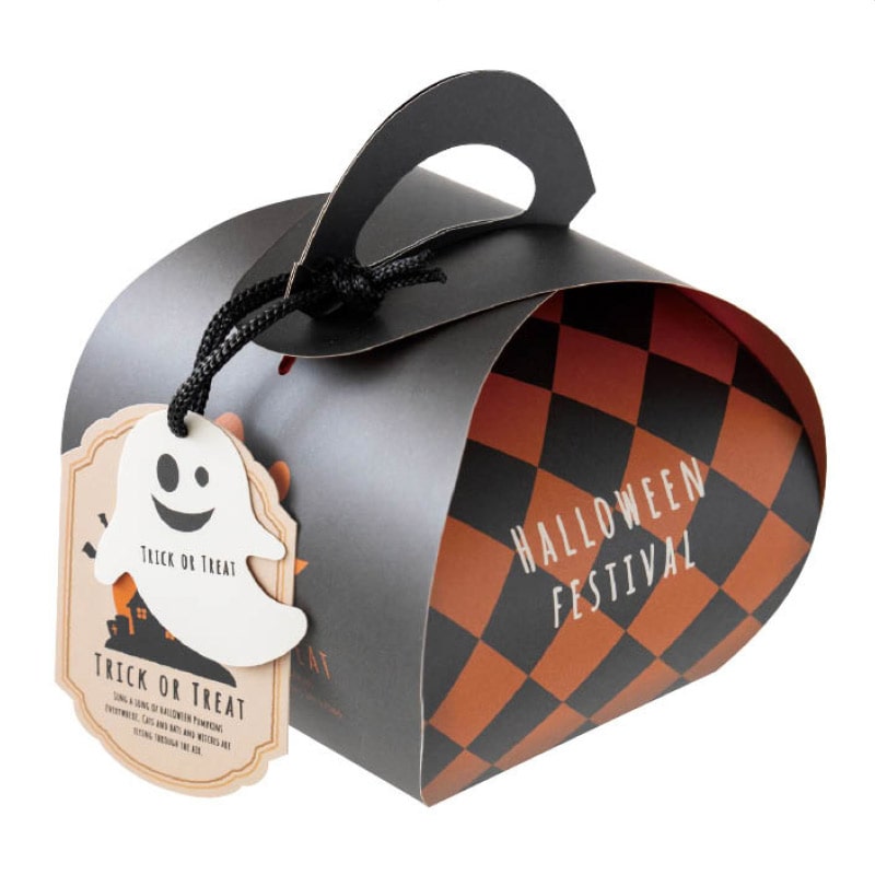 【10枚】バッグ型ギフトボックス パンプキンハロウィン