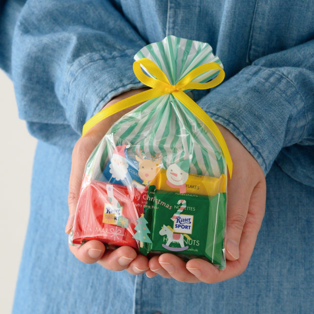 50枚 OPPギフトバッグ チャーミングクリスマス 幅12×高さ18cm