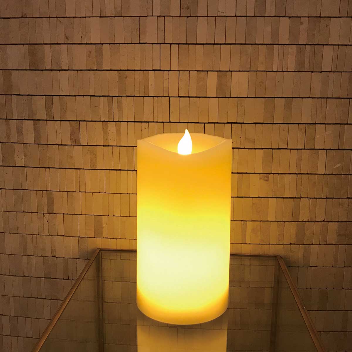LEDキャンドルライト直径7.5×高さ14cm