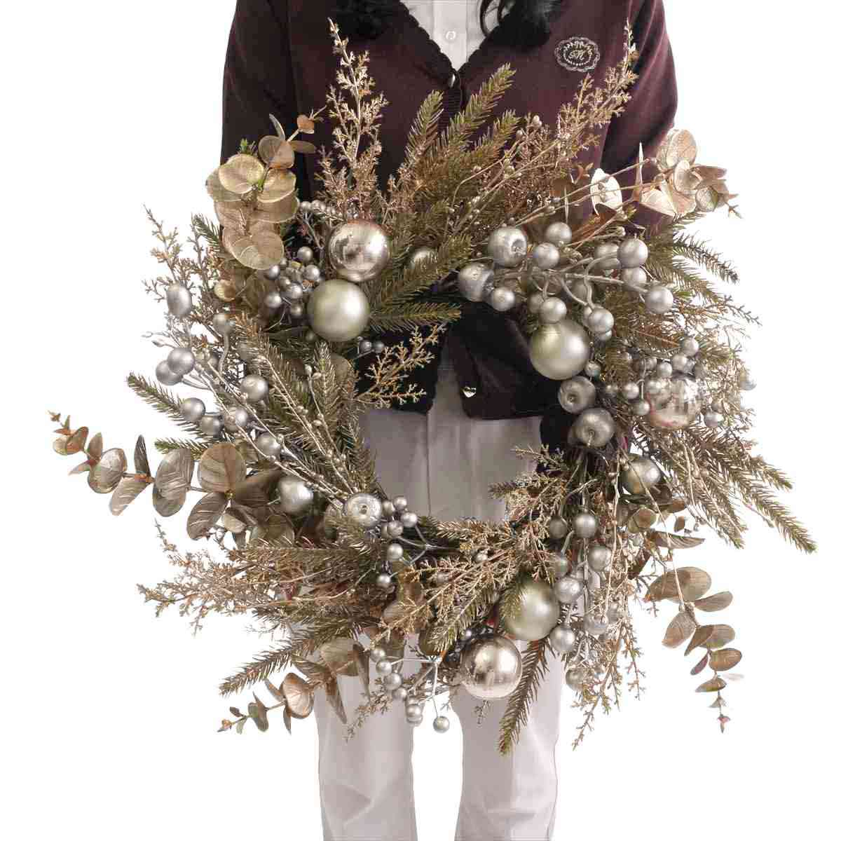 ゴールドデコレーションリース56cm