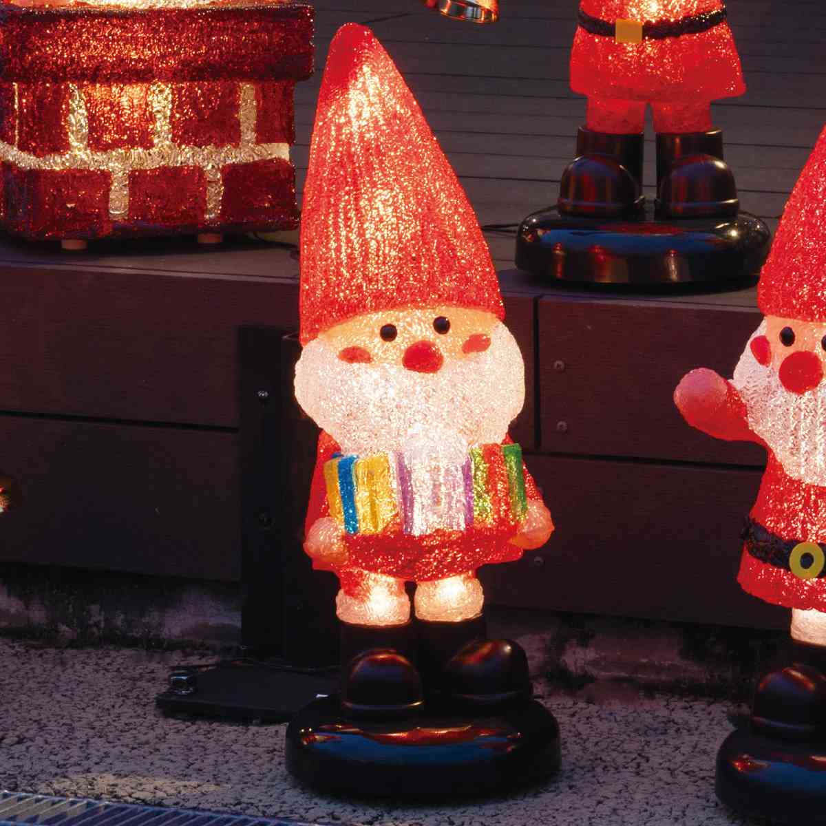 LEDモチーフライト【サンタの森】ギフトボックス