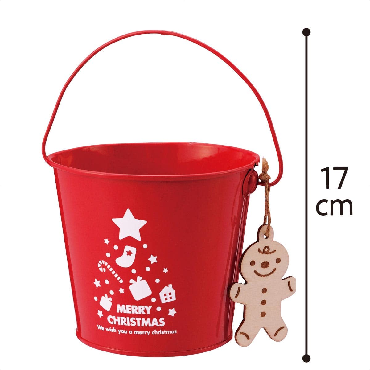 6個 タグ付きブリキバケツ