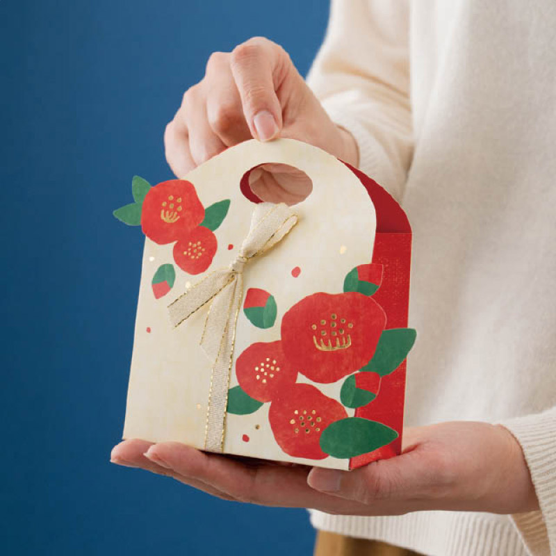 和風ペーパーバッグ つばき