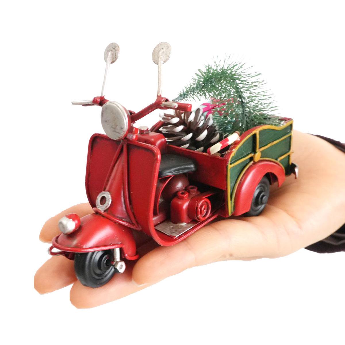 ティンクリスマスカー レッドバイク