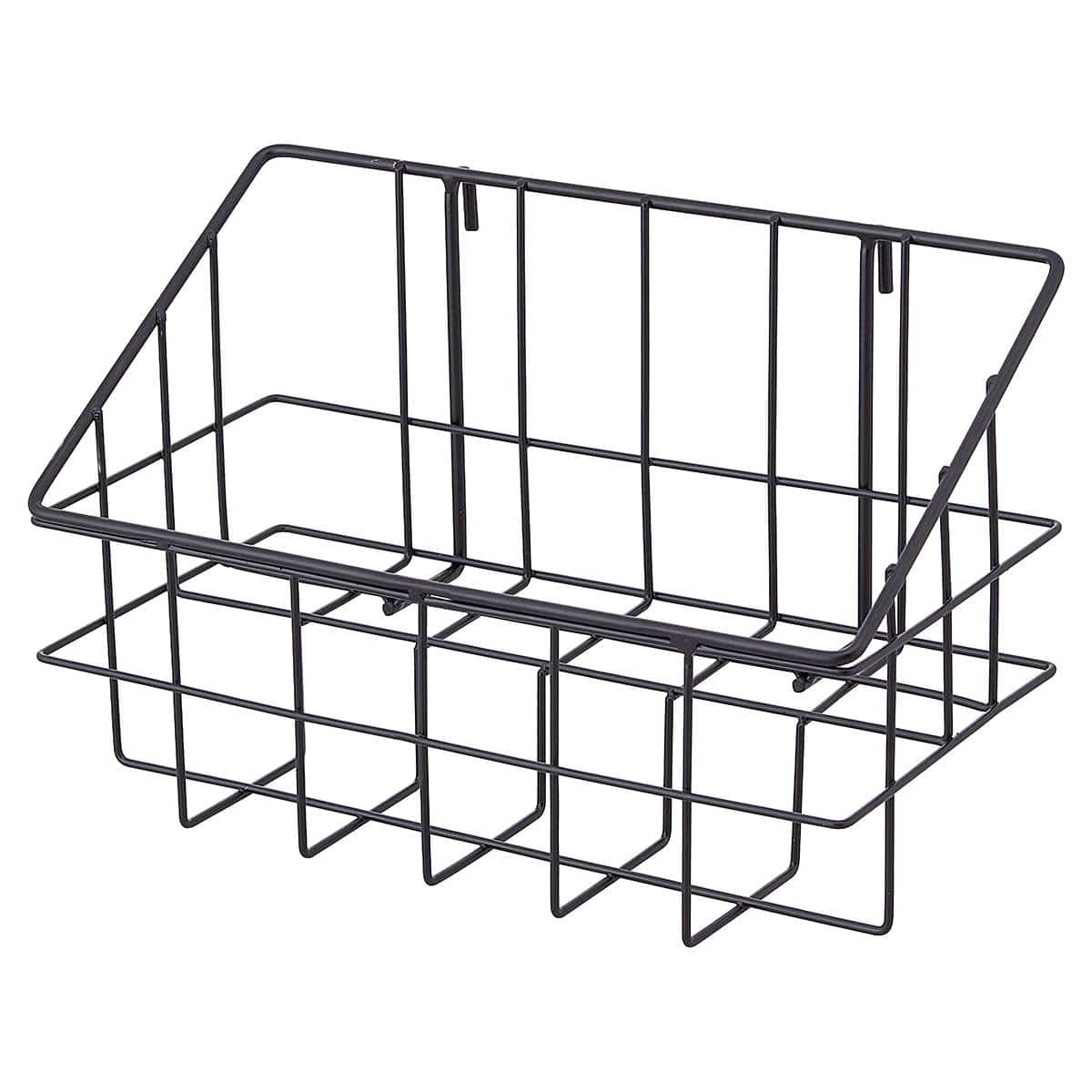 ネット用2段カゴ ブラック〔ストエキオリジナル〕 幅32cm