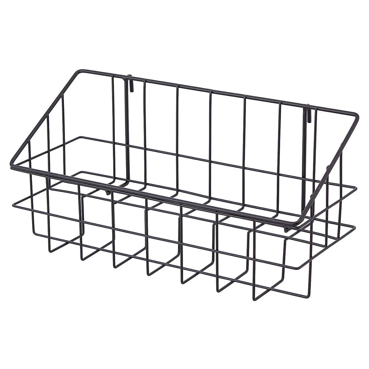 ネット用2段カゴ ブラック〔ストエキオリジナル〕 幅42cm