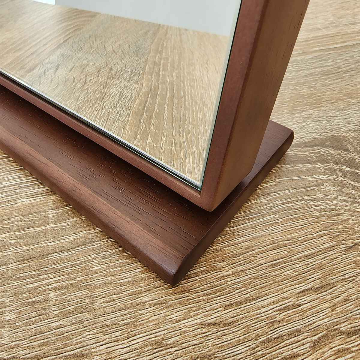 卓上ミラー(鏡厚3mm) ブラウン