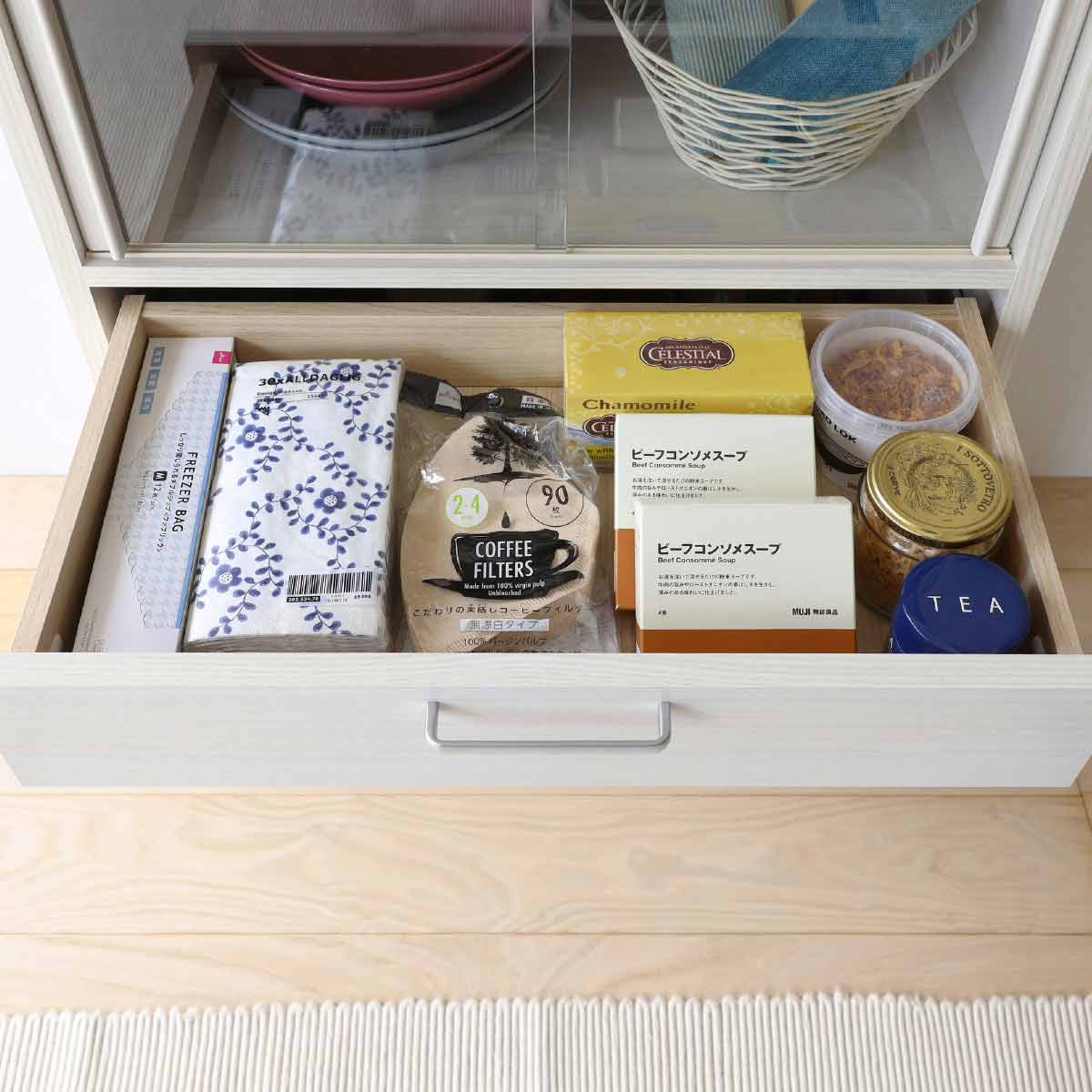 (3)ホワイト 引き出し部アップ