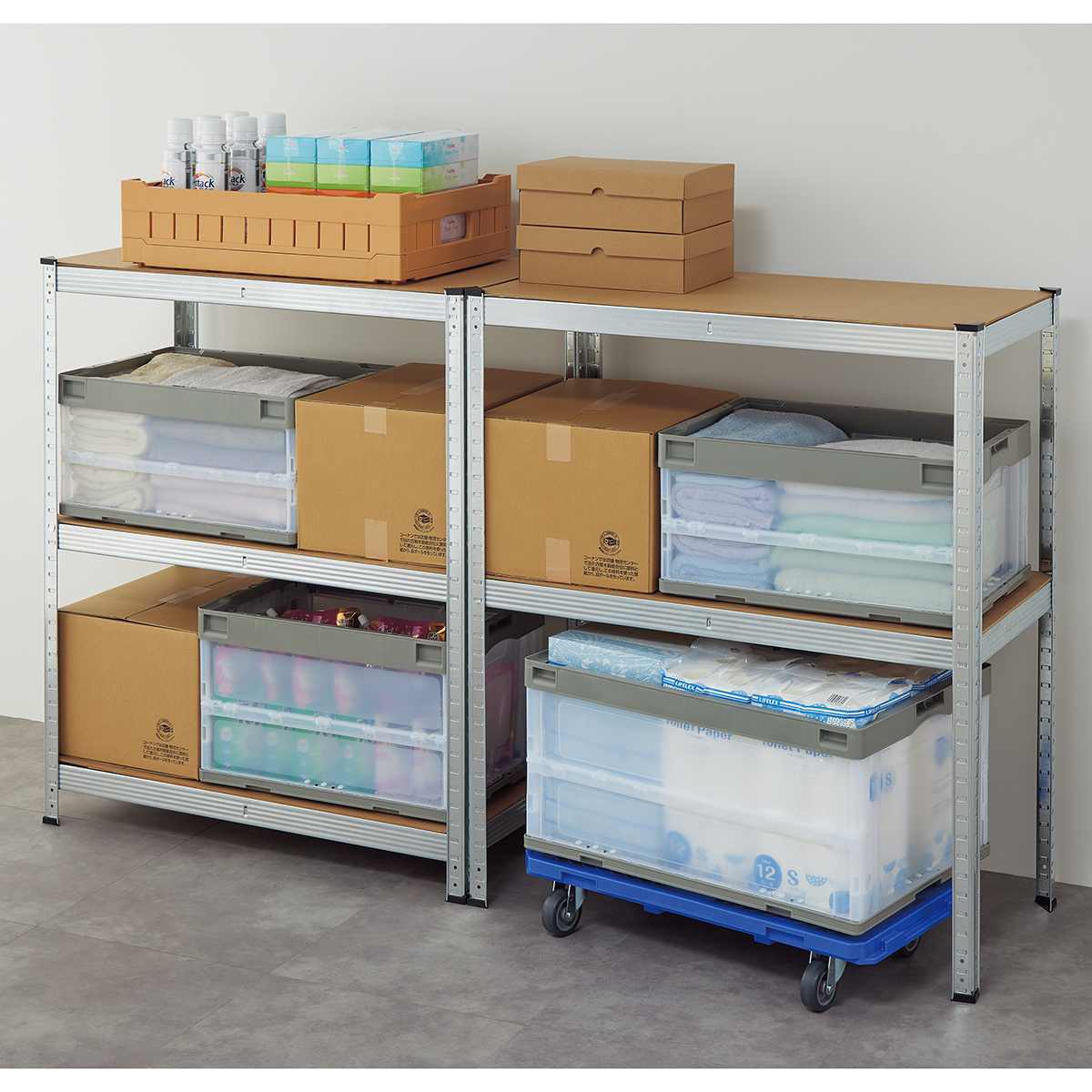 (1)幅90×高さ210cm 使用例(分割時)