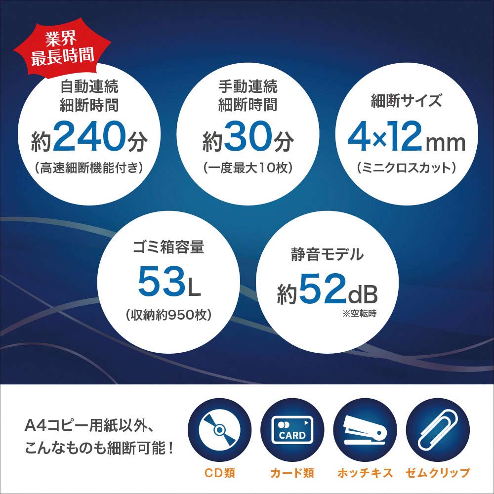 オートフィードシュレッダー AF470CM