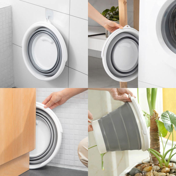 ウィキャン 折りたたみバケツ 10L