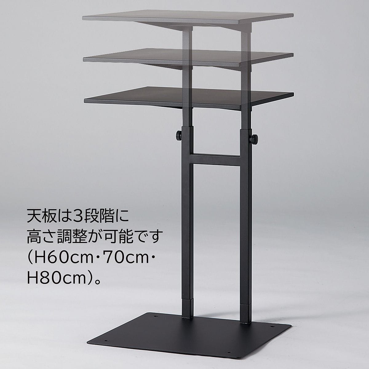 参考画像　特注ディスプレイスタンド 多面取付けディスプレイスタンド（ディスプレイ複数台設置） CR