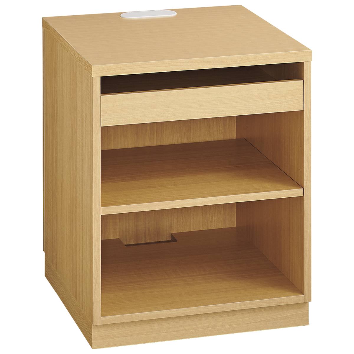 (1)エクリュ 上段棚を前後逆に設置した場合