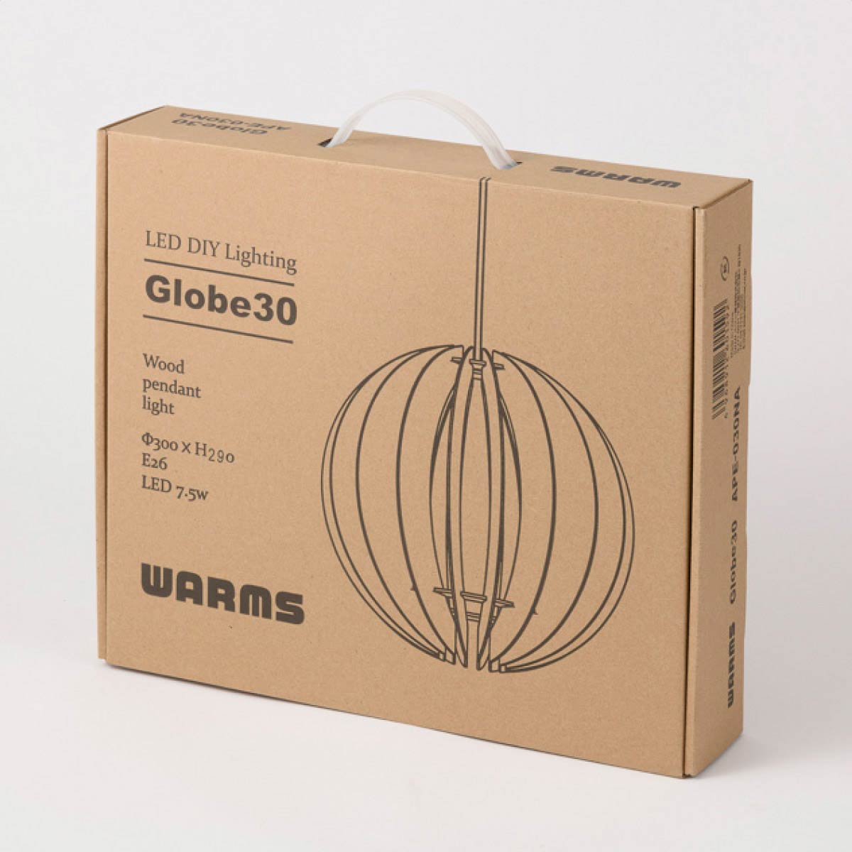 WARMS LIGHT APE-030-NA ナチュラル30×30×29cm