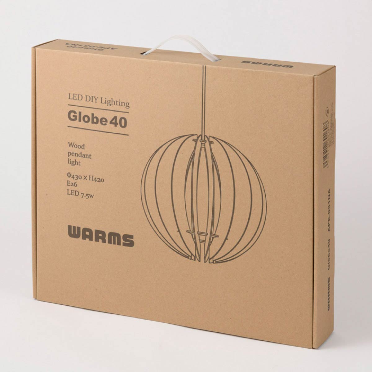 WARMS LIGHT APE-031NA ナチュラル40×40×39cm