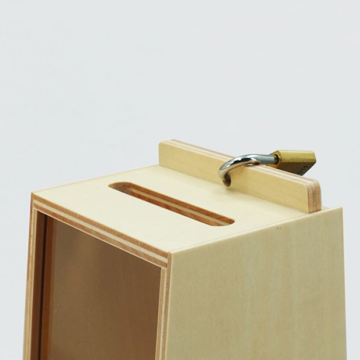 木製募金箱 10×10×20cm