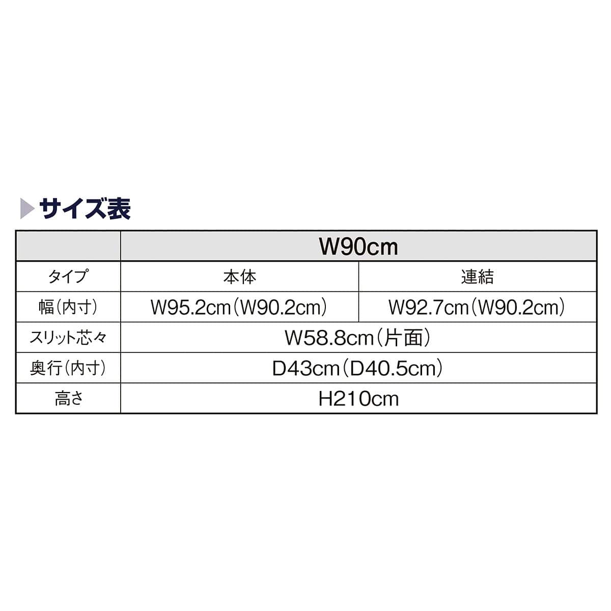 【什器セットまるごと購入】 UR壁面オープンタイプ 幅90×高さ210cm ブラック 2連結セット