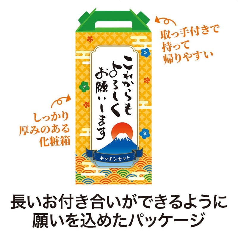 【30セット】これからもよろしくお願いします キッチンツール4点セット 日用品ギフトセット