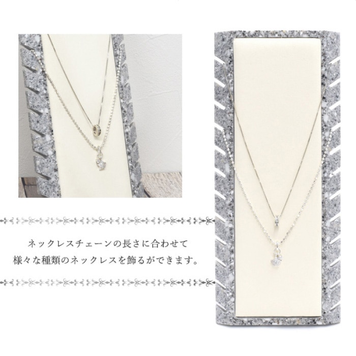 大理石風 ネックレススタンド 