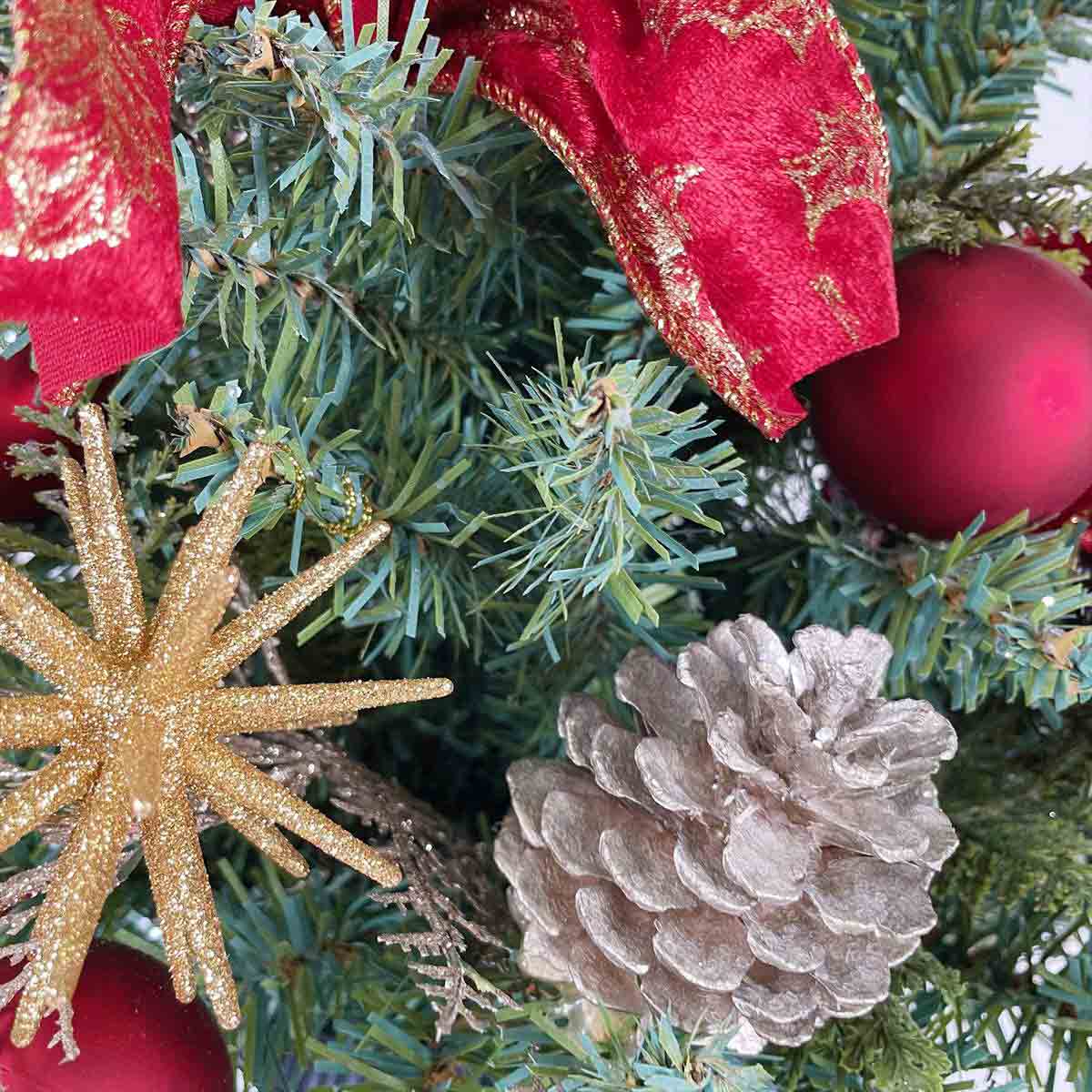 uxcell 100個 ガラスクリスマスオーナメント 茶色ピンク
